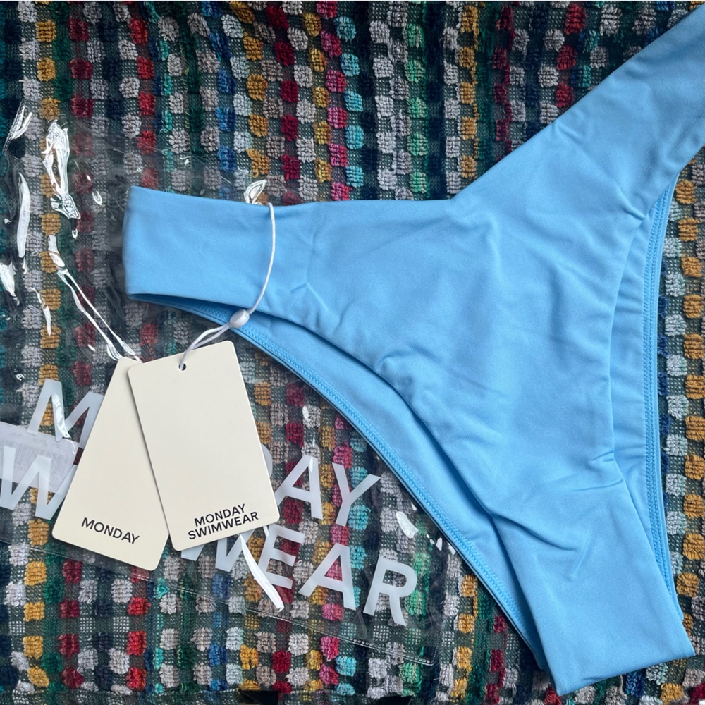 Monday Swimwear Ibiza Blue Bikini Bottom - Picture 3 of 8